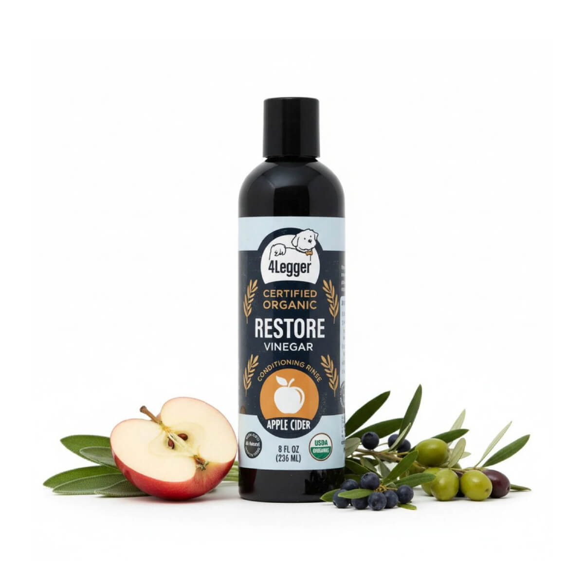 4-Legger USDA Certified Organic Apple Cider Vinegar Rinse