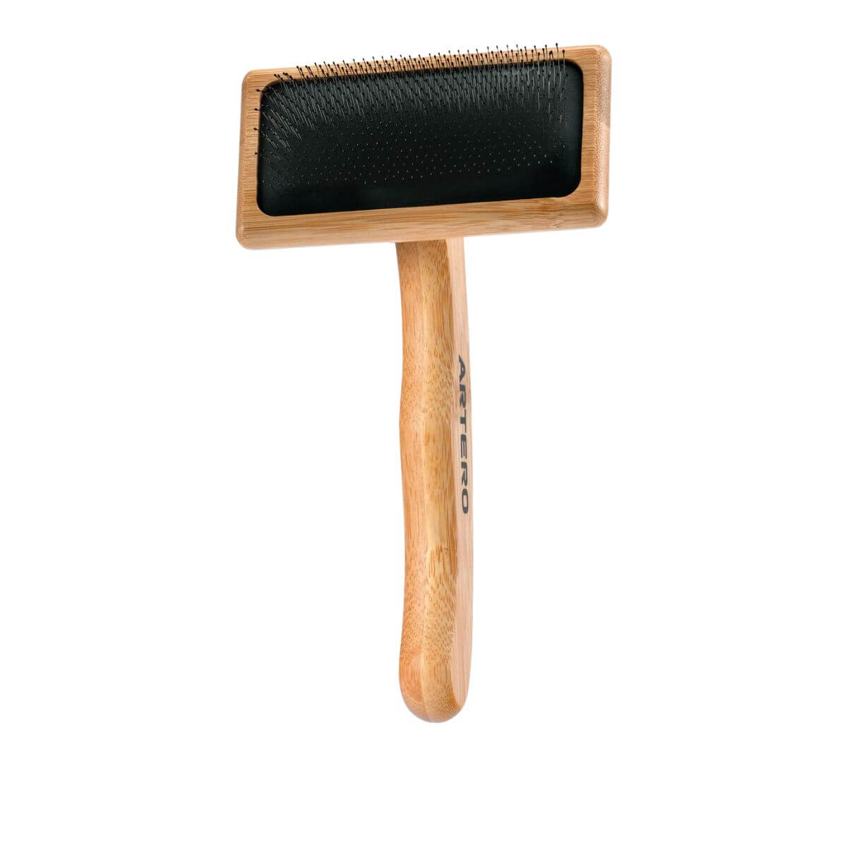 ARTERO Bamboo Slicker Brush, 11 mm Protected Regular Pin Black Pad