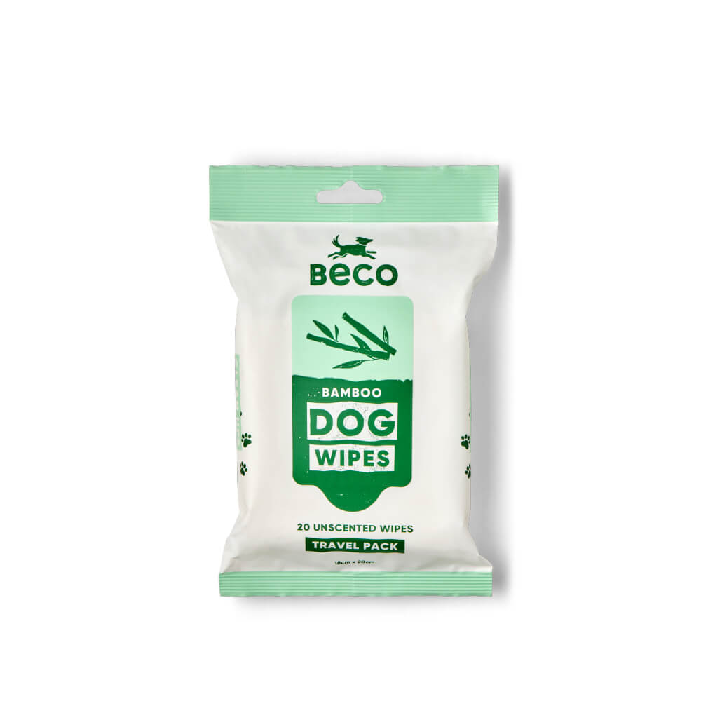 Beco Bamboo Travel Wipes, Unscented, 20 Pack