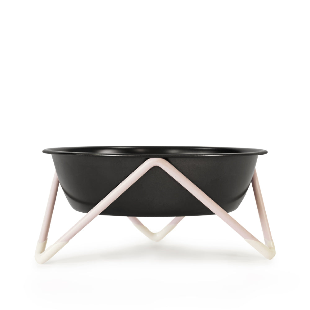 Bendo Large Pet Bowl | Black & Blush
