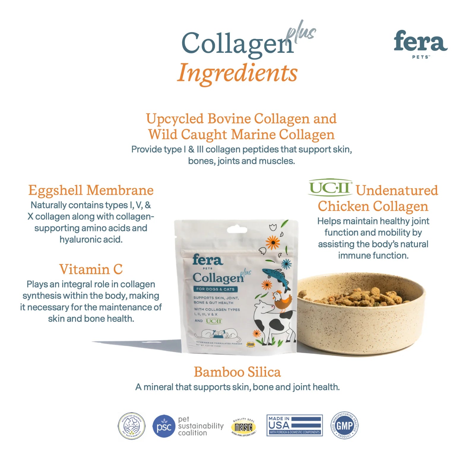 Fera Pets Collagen Plus for Cats and Dogs