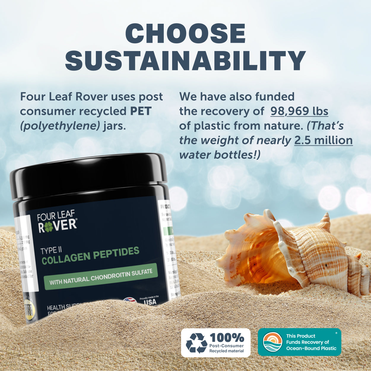 Four Leaf Rover Collagen Peptides | Targeted Bone & Joint Support