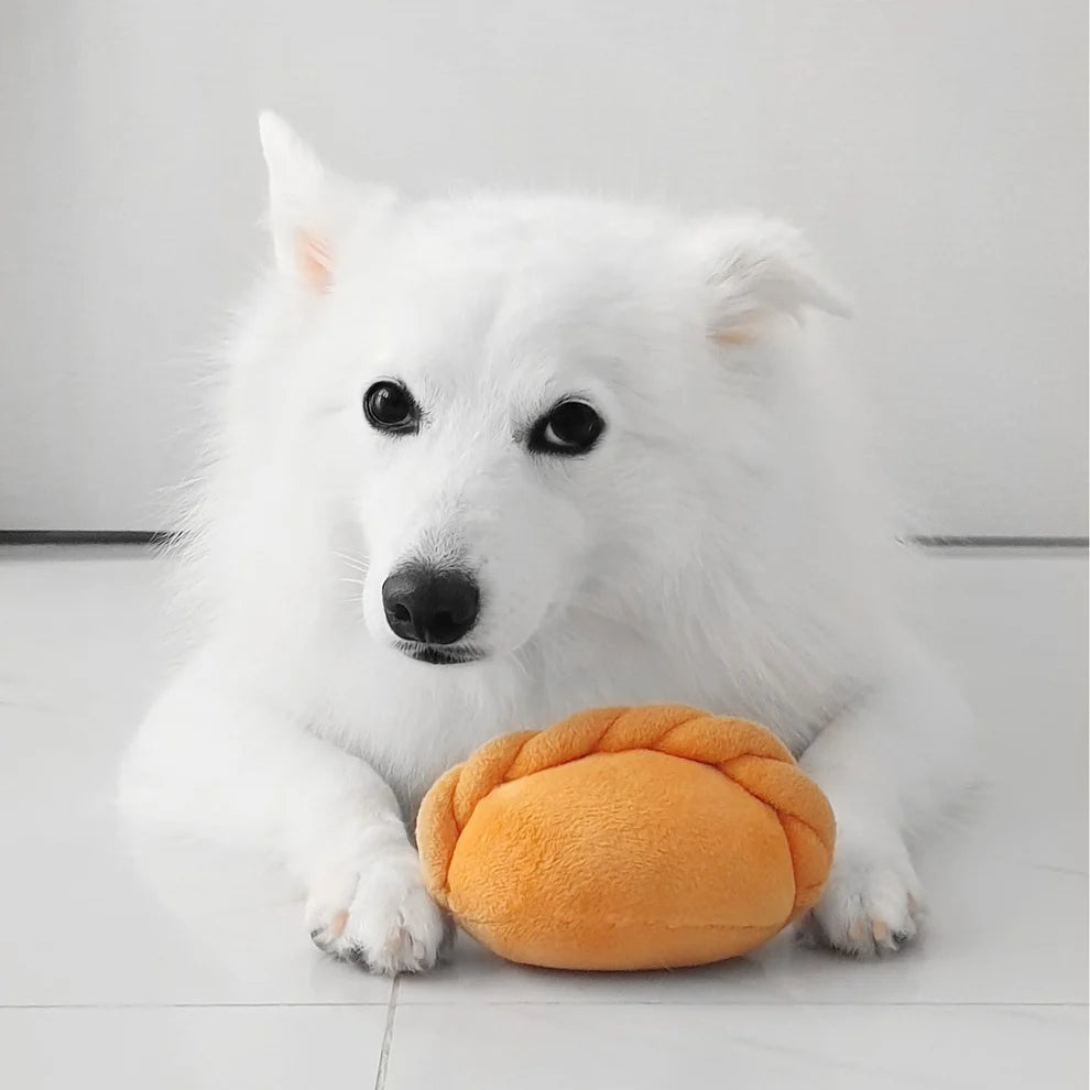 Waggle by Nom Squeaky Curry Puff Toy