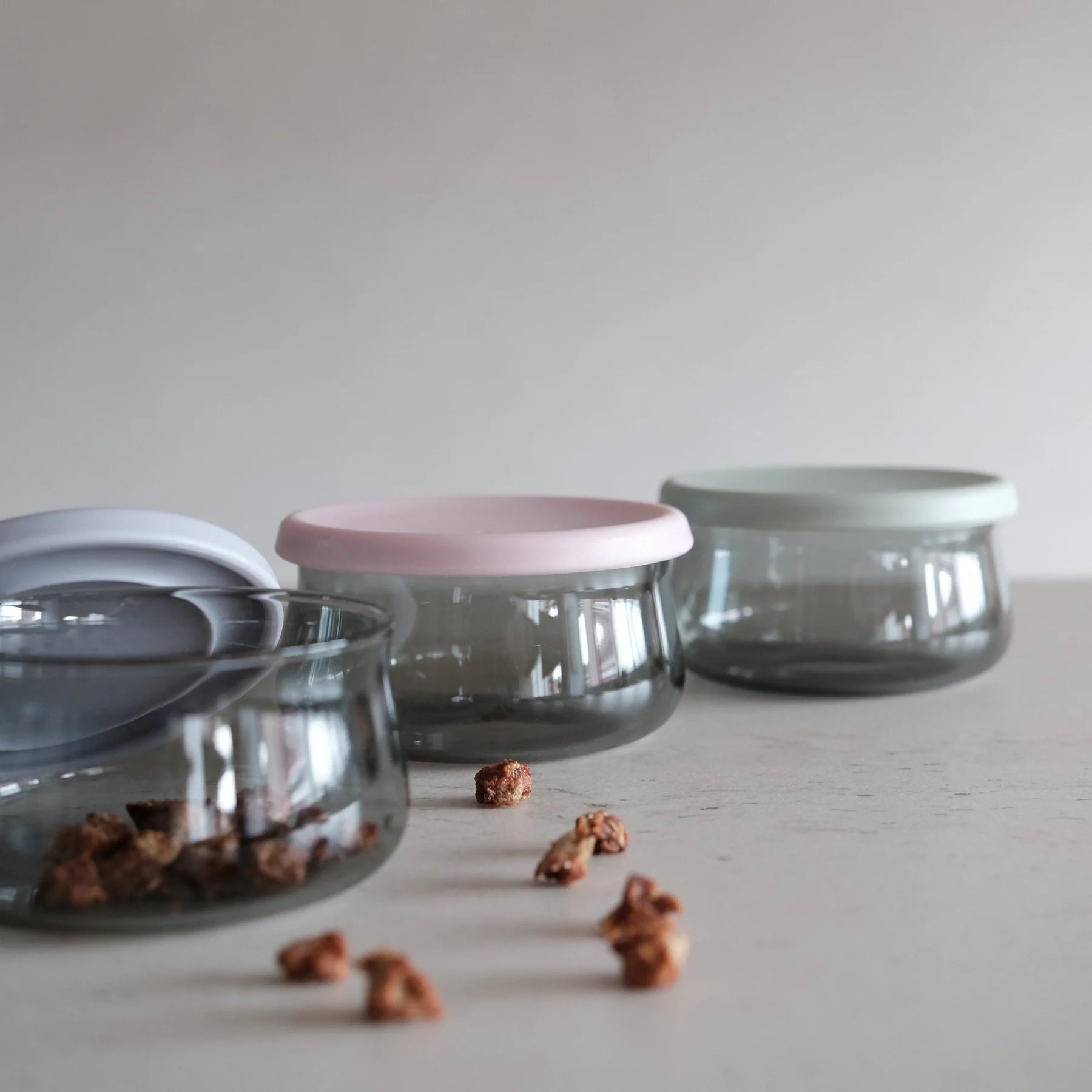 Lunoji Tinted Glass Treat Jar