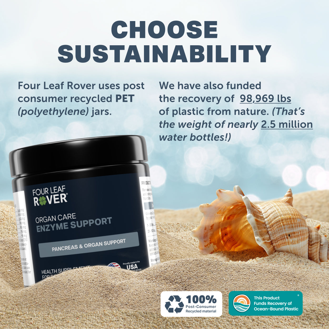 Four Leaf Rover Organ Care | Digestive Enzymes for Dogs