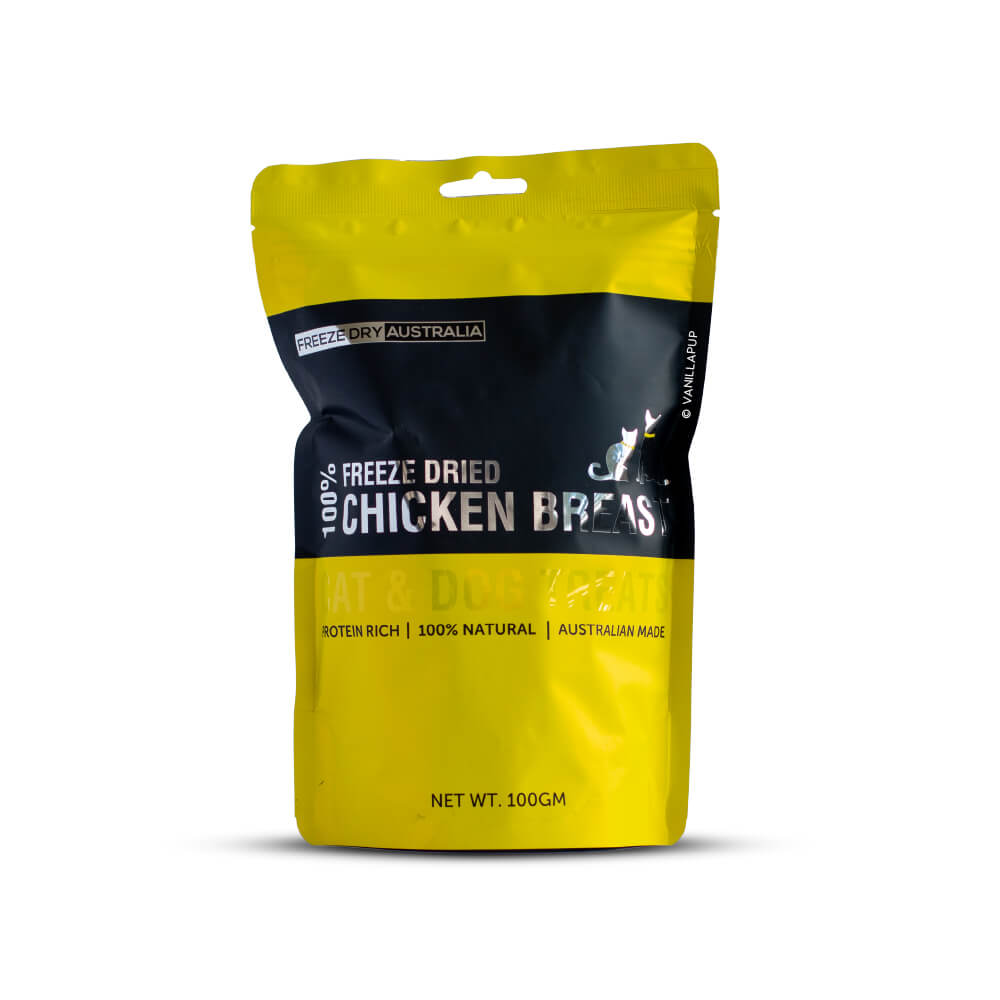 Freeze Dry Australia Chicken Breast Chunks 100g - Main Image