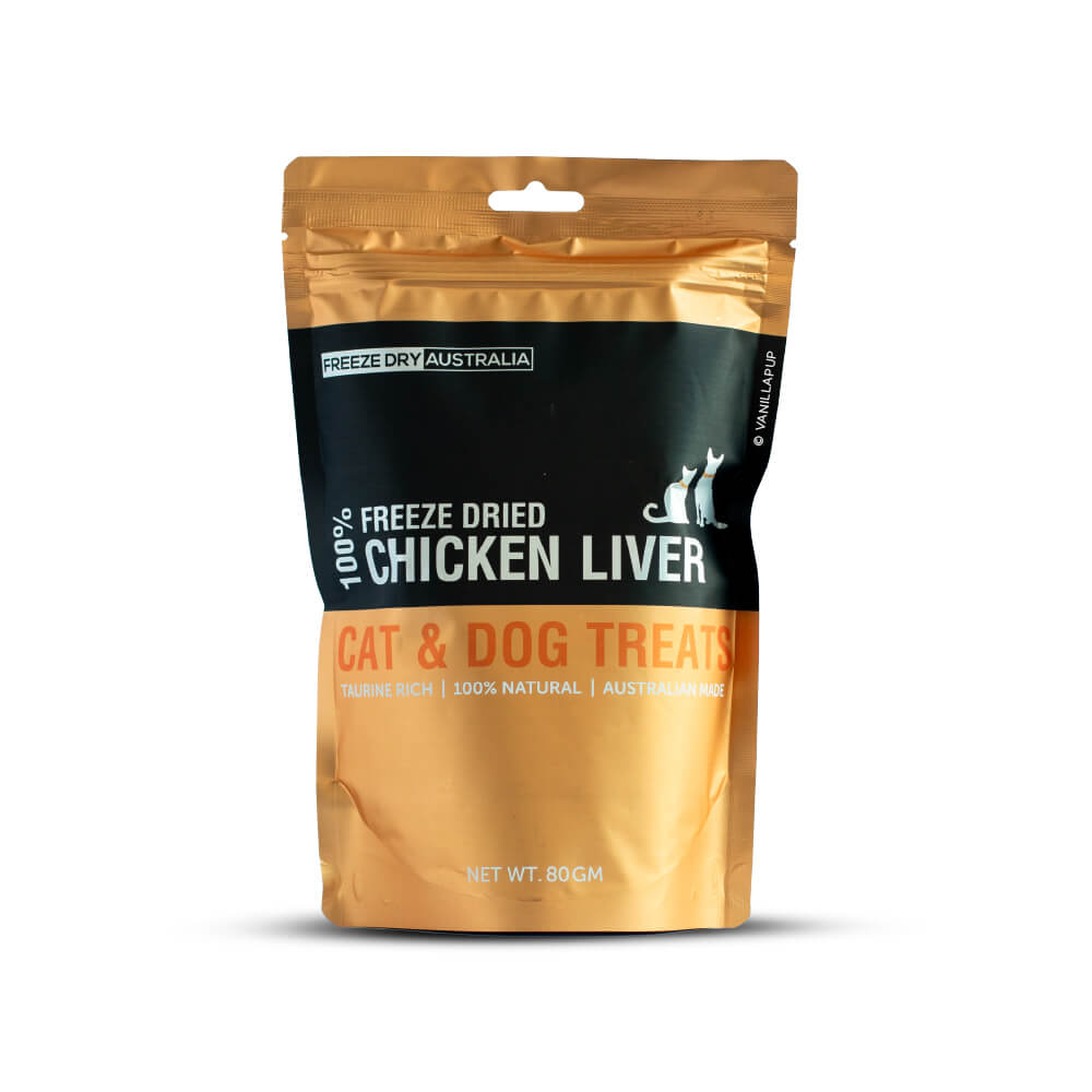 Freeze Dry Australia Chicken Liver 80g