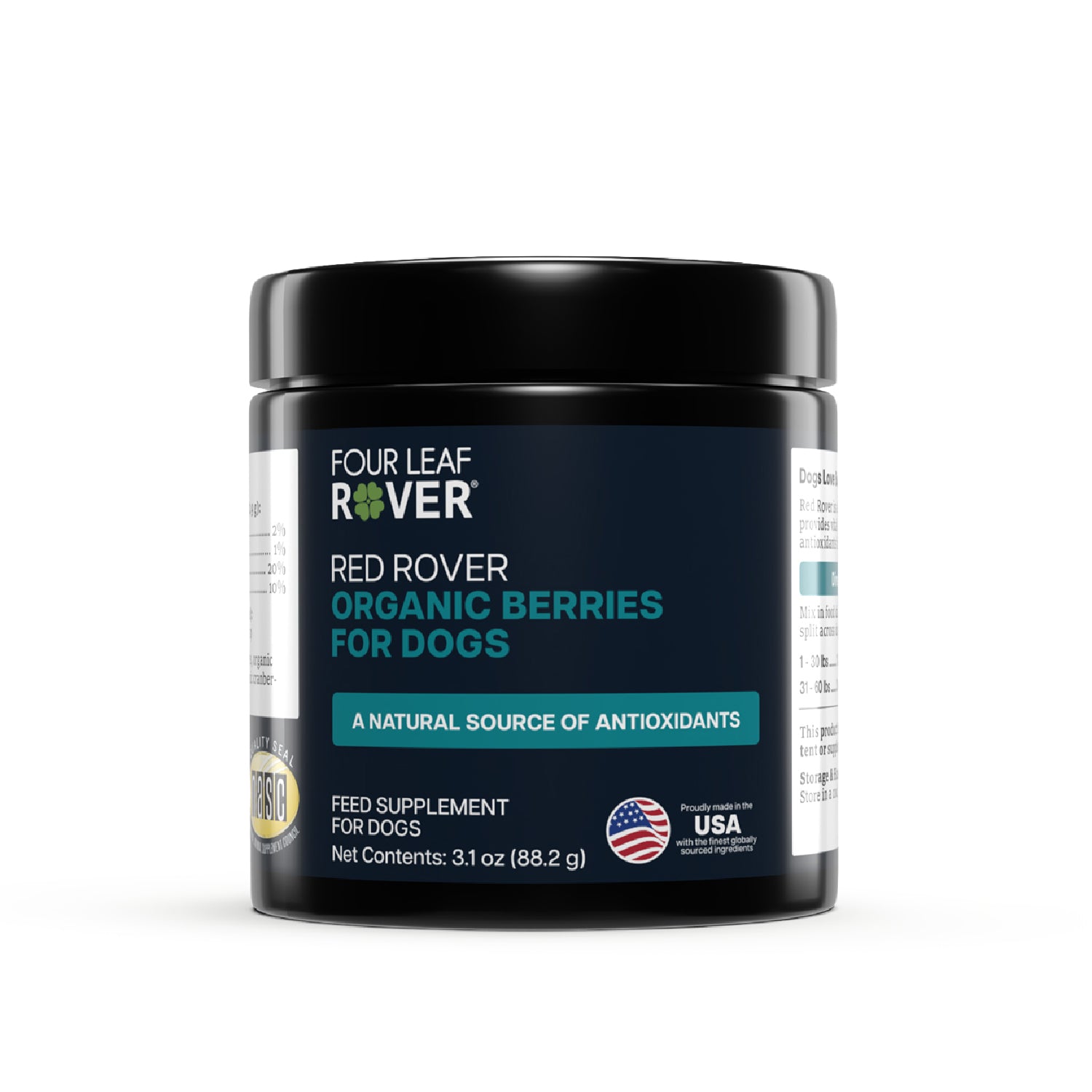 Four Leaf Rover Red Rover | Organic Berries for Dogs