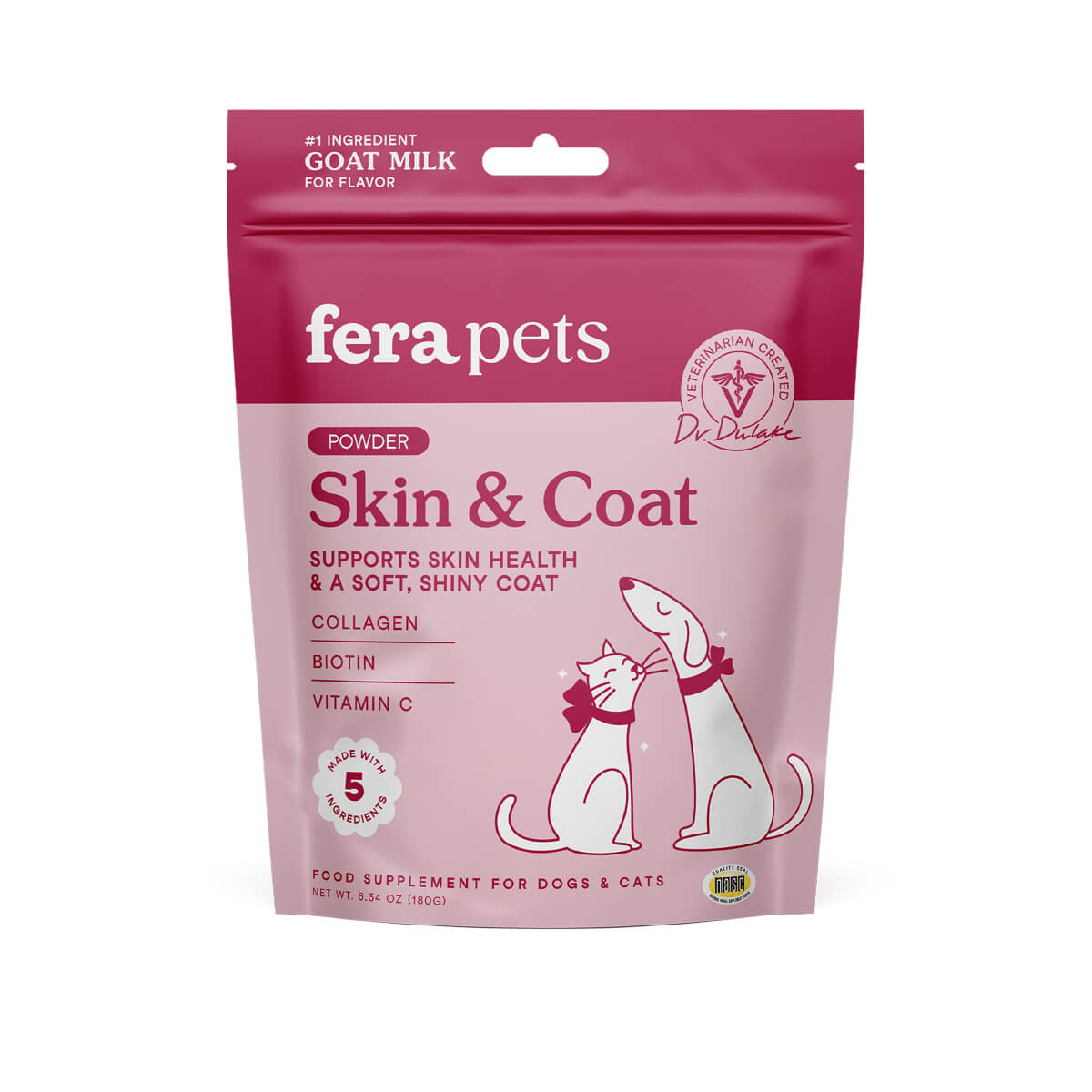 Fera Pets Skin & Coat Goat Milk Topper For Dogs & Cats