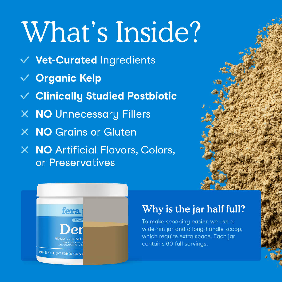 Fera Pets Dental Powder for Cats and Dogs