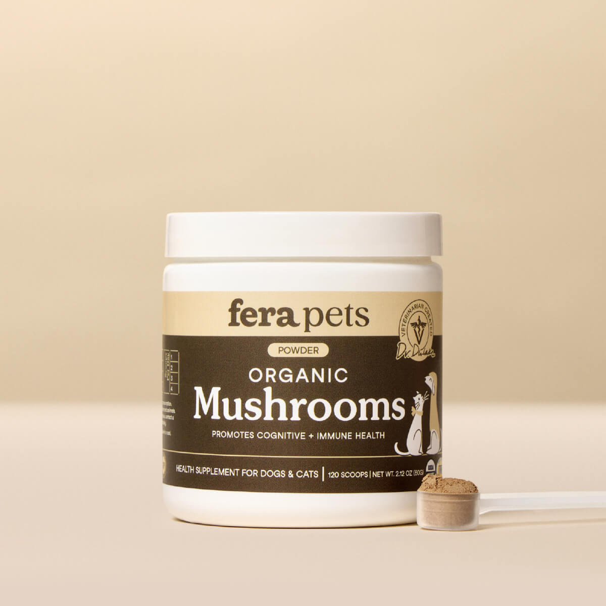 Fera Pets USDA Organic Mushroom Blend for Immune Support