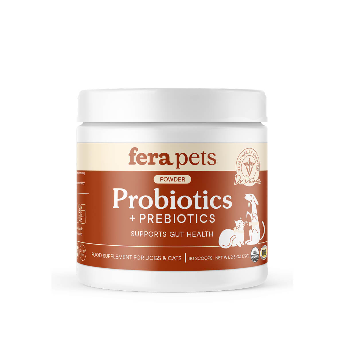 Fera Pets USDA Organic Probiotics with Prebiotics