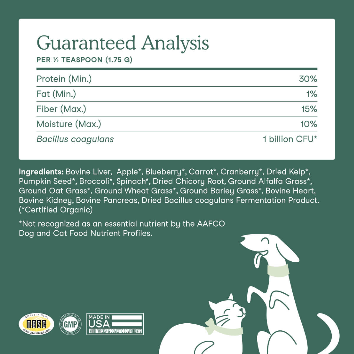 Fera Pets Whole Food Multivitamin Topper