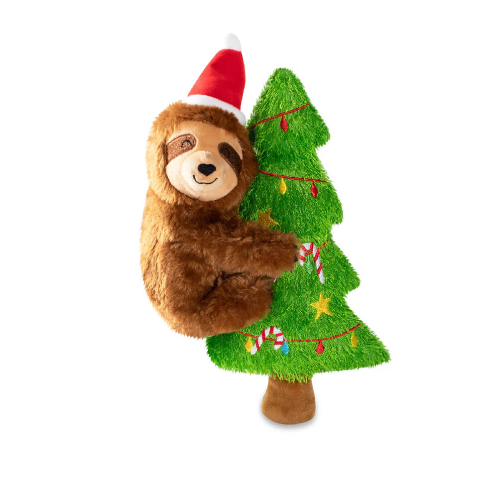 Fringe Studio Merry Slothmas Squeaky Plush Toy