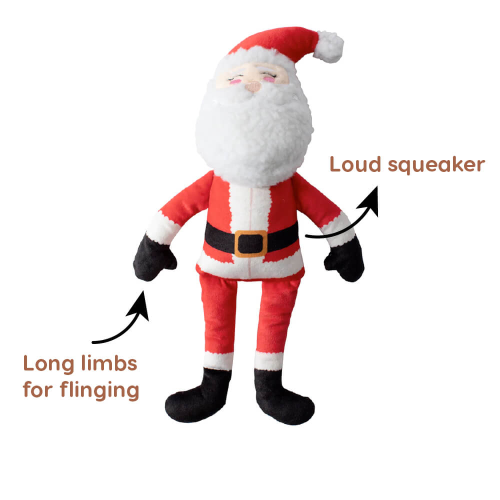 Fringe Studio Santa's Back in Town Squeaky Plush Toy