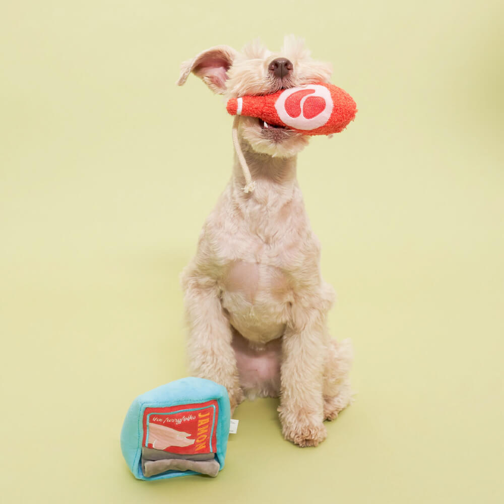 the furryfolks Tinned Jamón Nosework Toy