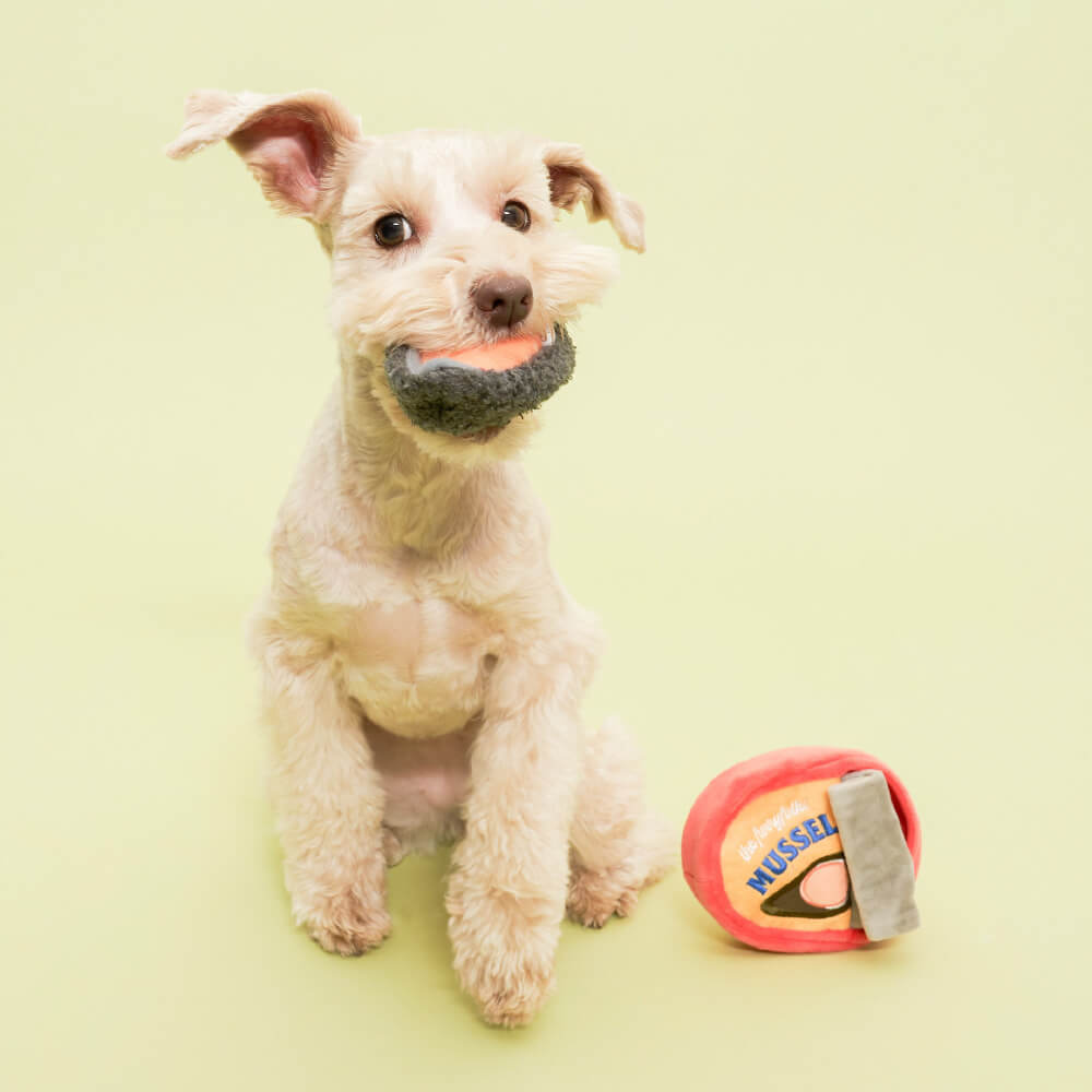 the furryfolks Tinned Mussel Nosework Toy