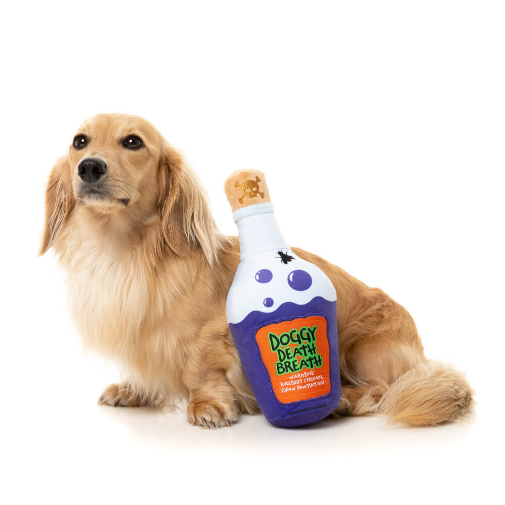 FuzzYard Halloween Plush Dog Toy | Doggy Death Breath Potion
