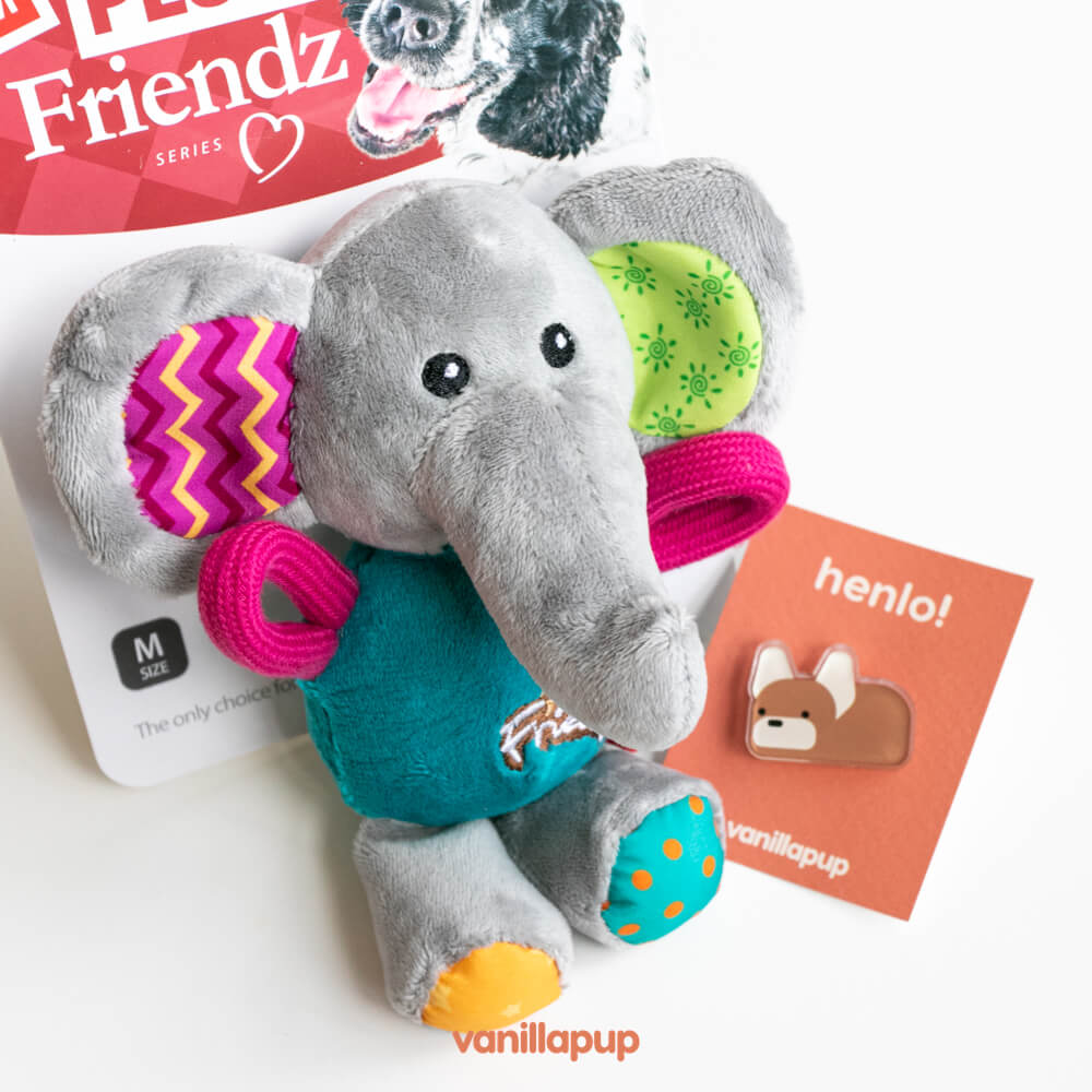 GiGwi Plush Friendz Tug Dog Toy | Elephant