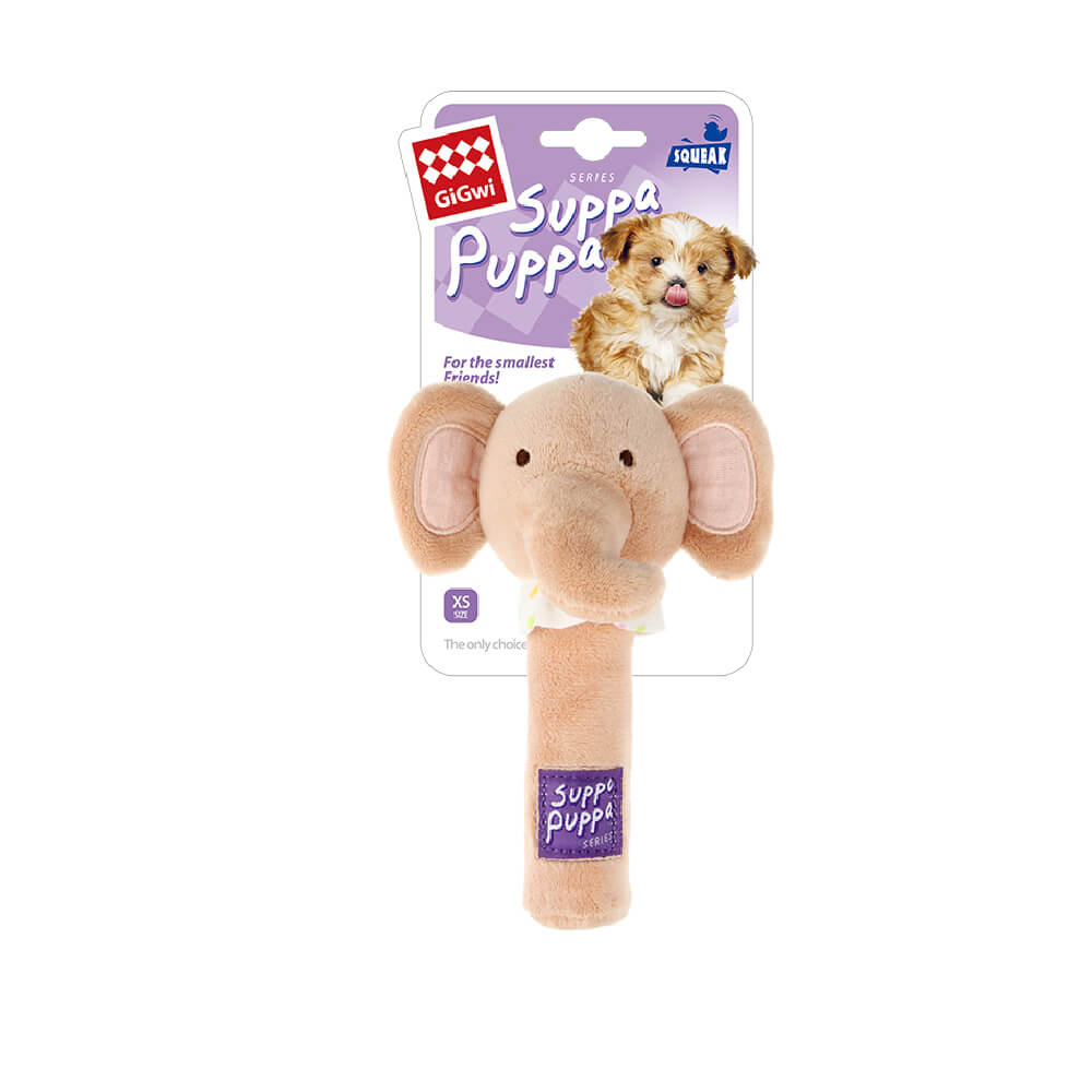 GiGwi Suppa Puppa Full Body Squeaky Toy | Elephant