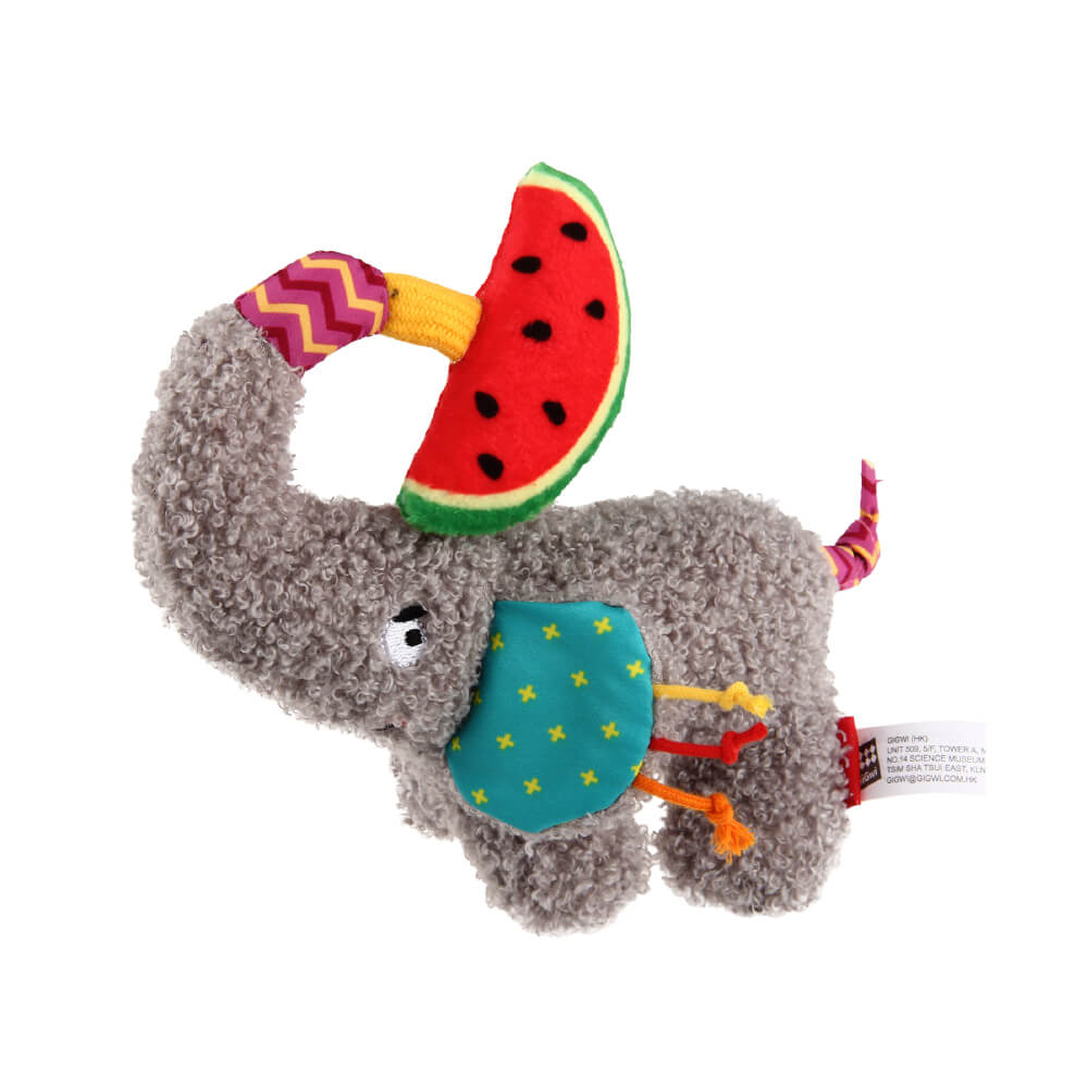 GiGwi Plush Friendz Squeaky Dog Toy | Elephant