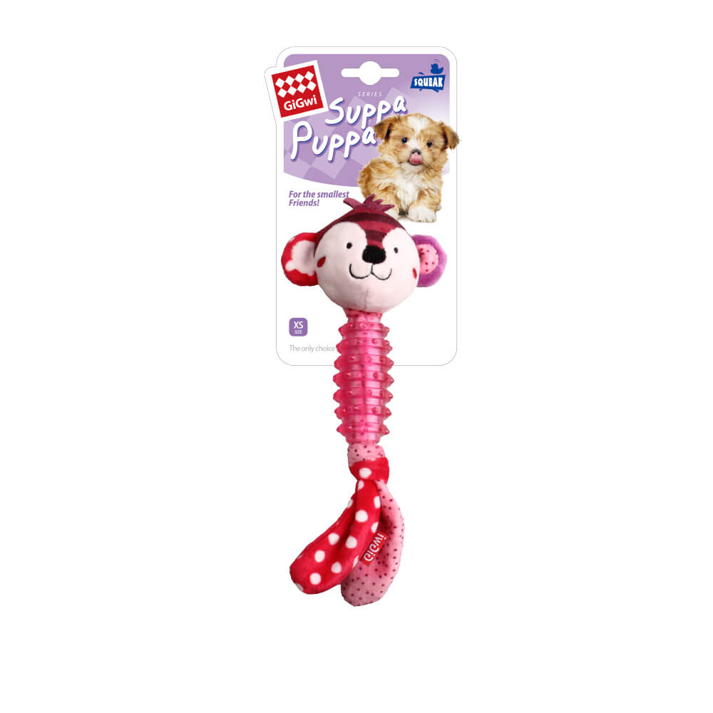 GiGwi Suppa Puppa Monkey Toy for Puppies