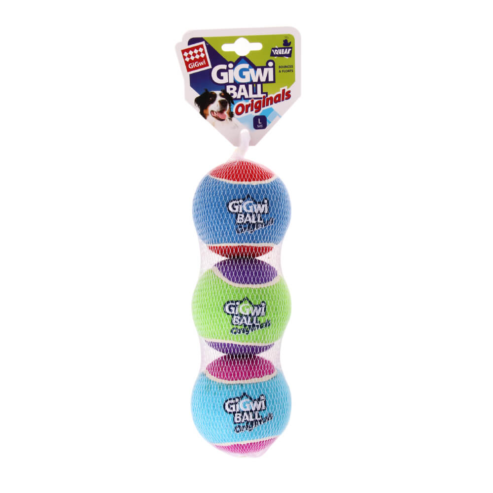 GiGwi Squeaky Tennis Balls