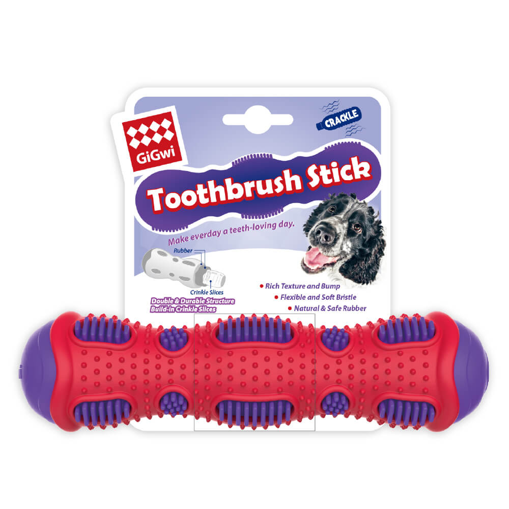 GiGwi Toothbrush Stick Dental Chew With Crackle