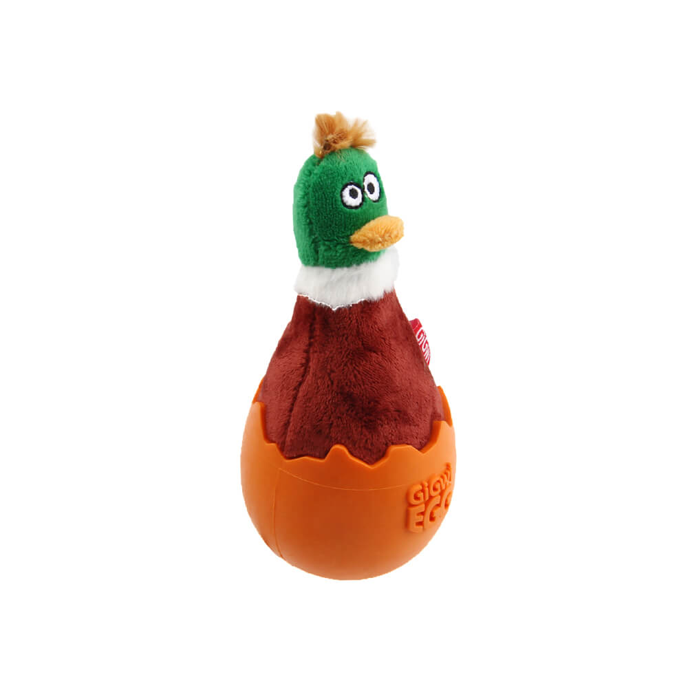 GiGwi Egg Wobble Rubber & Plush Dog Toy