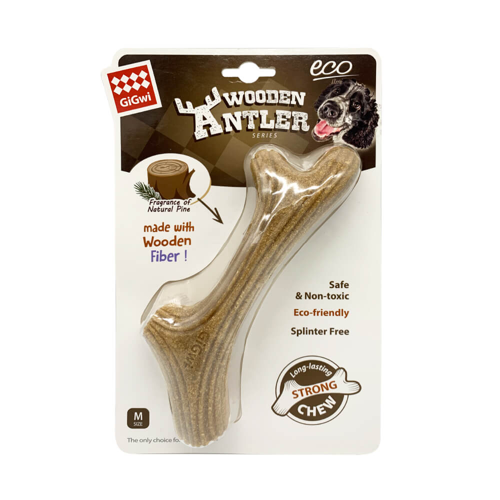 Gigwi Antler Wooden Chew Toy