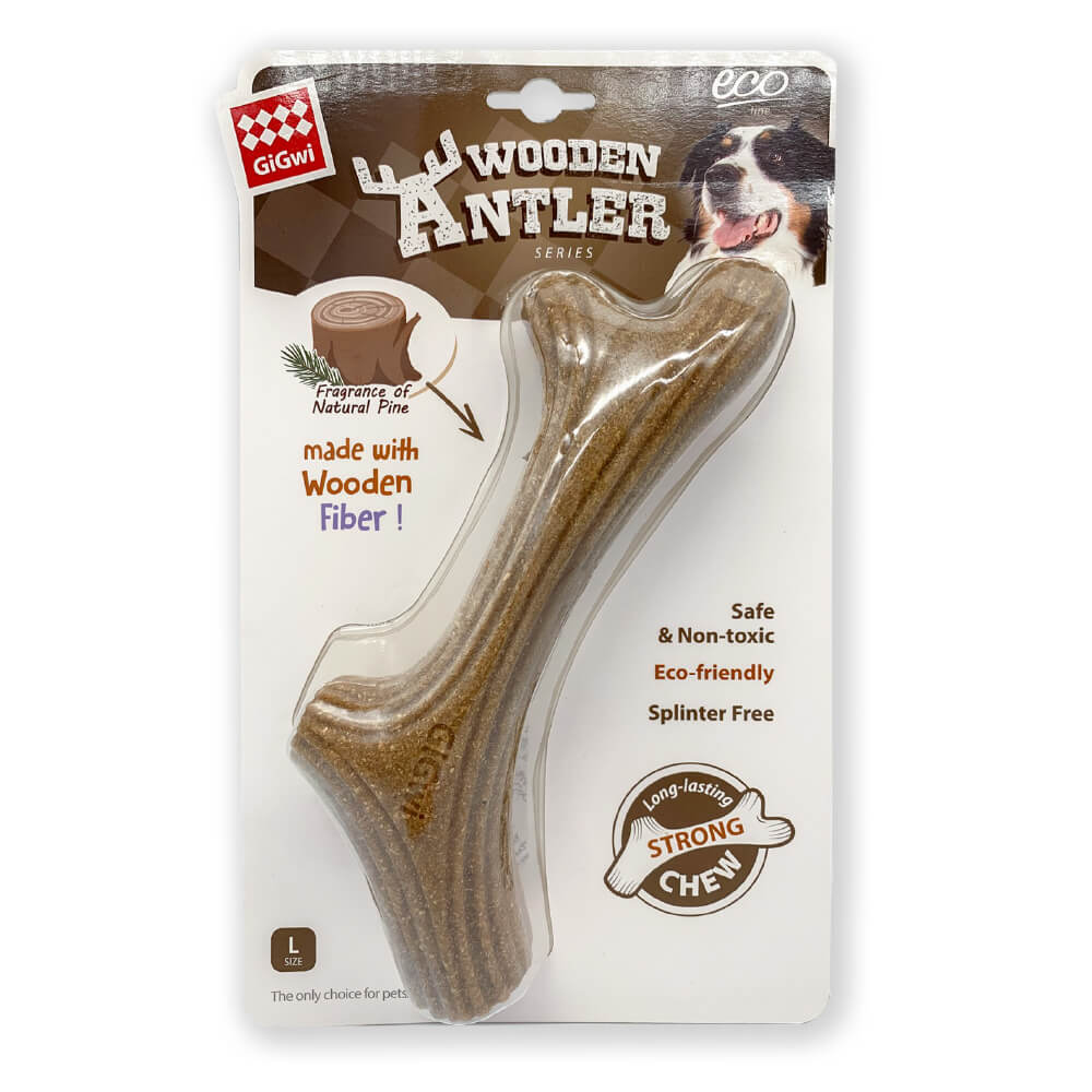 Gigwi Antler Wooden Chew Toy