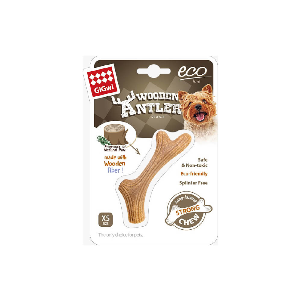 Gigwi Antler Wooden Chew Toy