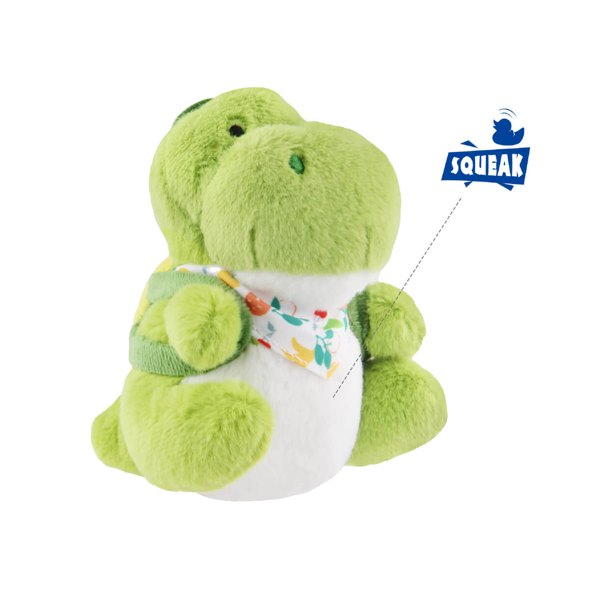 GiGwi Plush Friendz Dinosaur with Backpack