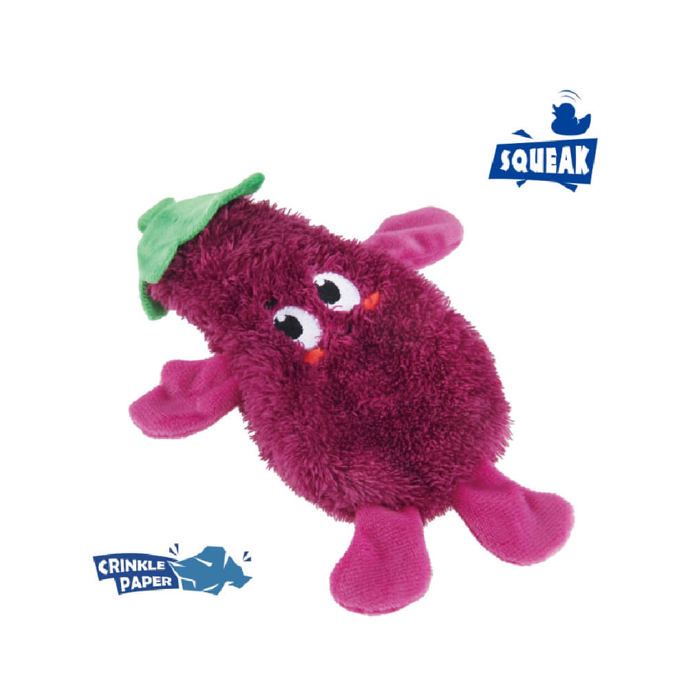 GiGwi Suppa Puppa Squeaky Eggplant for Puppies