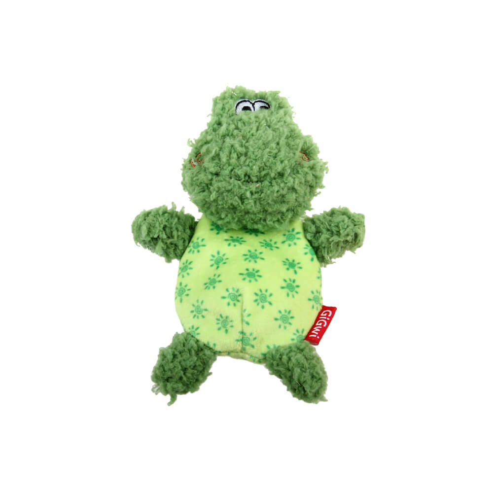 GiGwi Plush Friendz Frog w/ Refillable Squeaker