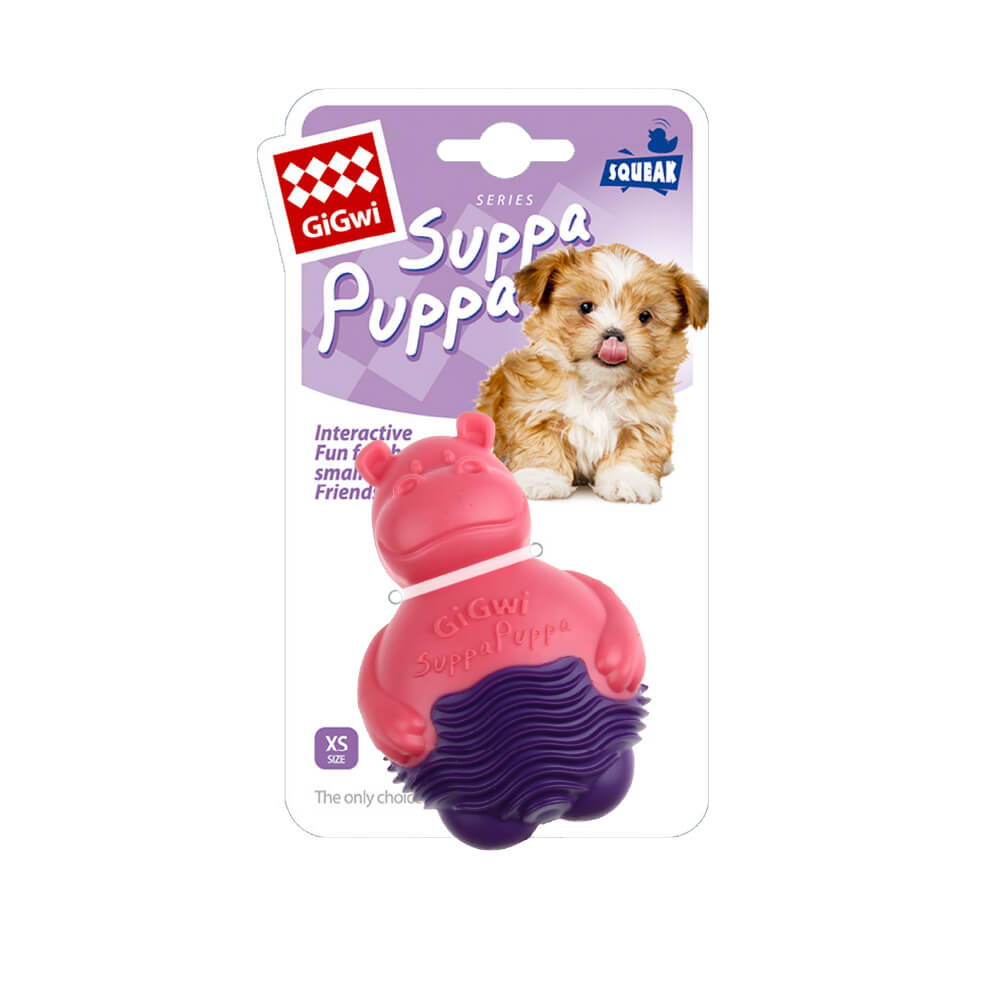 GiGwi Suppa Puppa Standing Hippo for Puppies