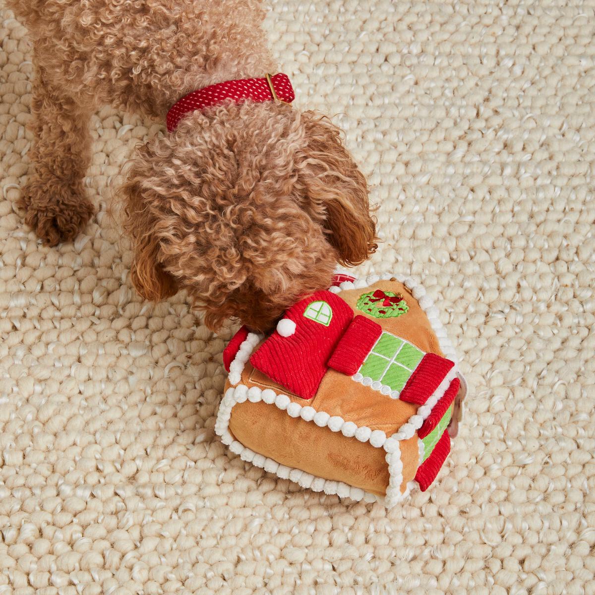 The Foggy Dog Gingerbread House Snuffle Toy