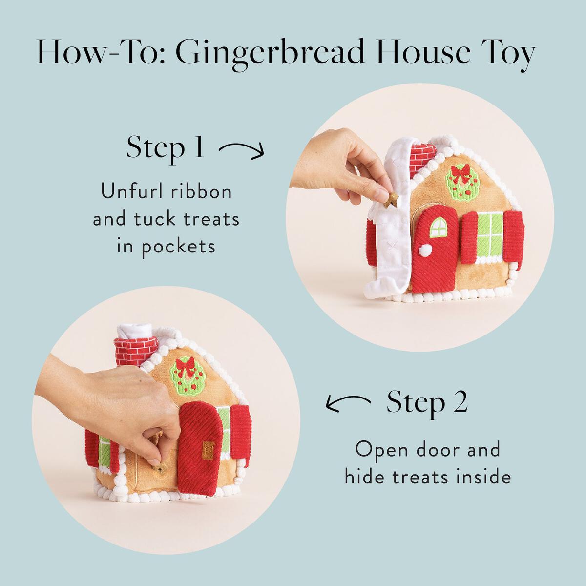 The Foggy Dog Gingerbread House Snuffle Toy