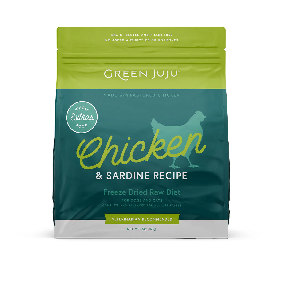 Green Juju Freeze-dried Raw Food | Chicken & Sardine