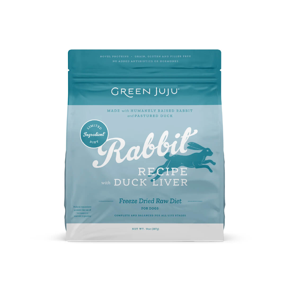 Green Juju Freeze-dried Raw Food | Rabbit & Duck Liver