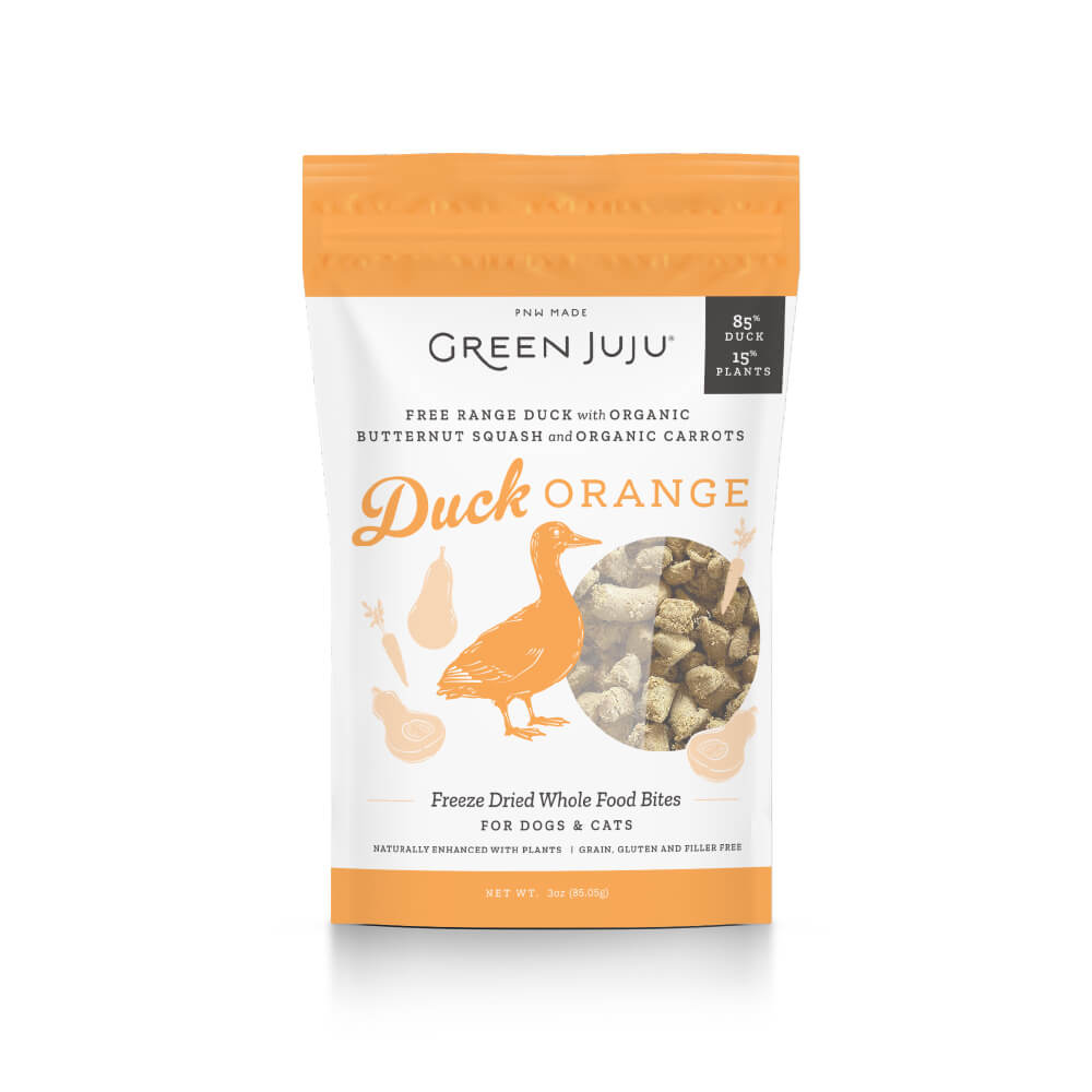 Green Juju Freeze-dried Treat/Topper | Duck Orange