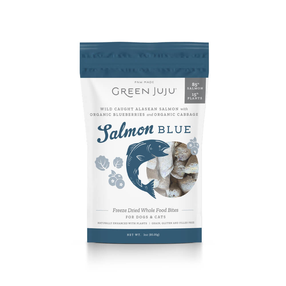 Green Juju Freeze-dried Treat/Topper | Salmon Blue