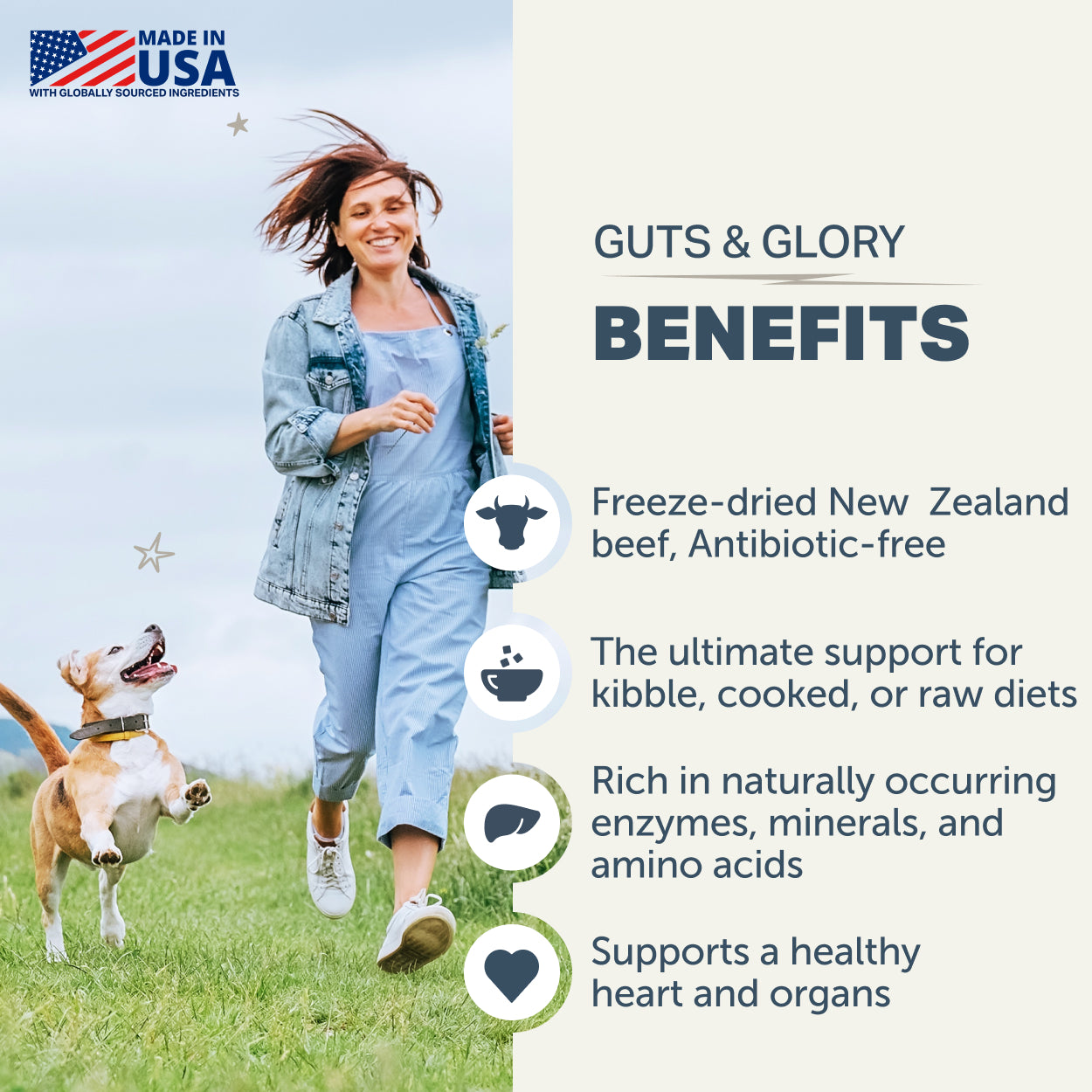 Four Leaf Rover Guts & Glory | Grass-fed Organs for Dogs