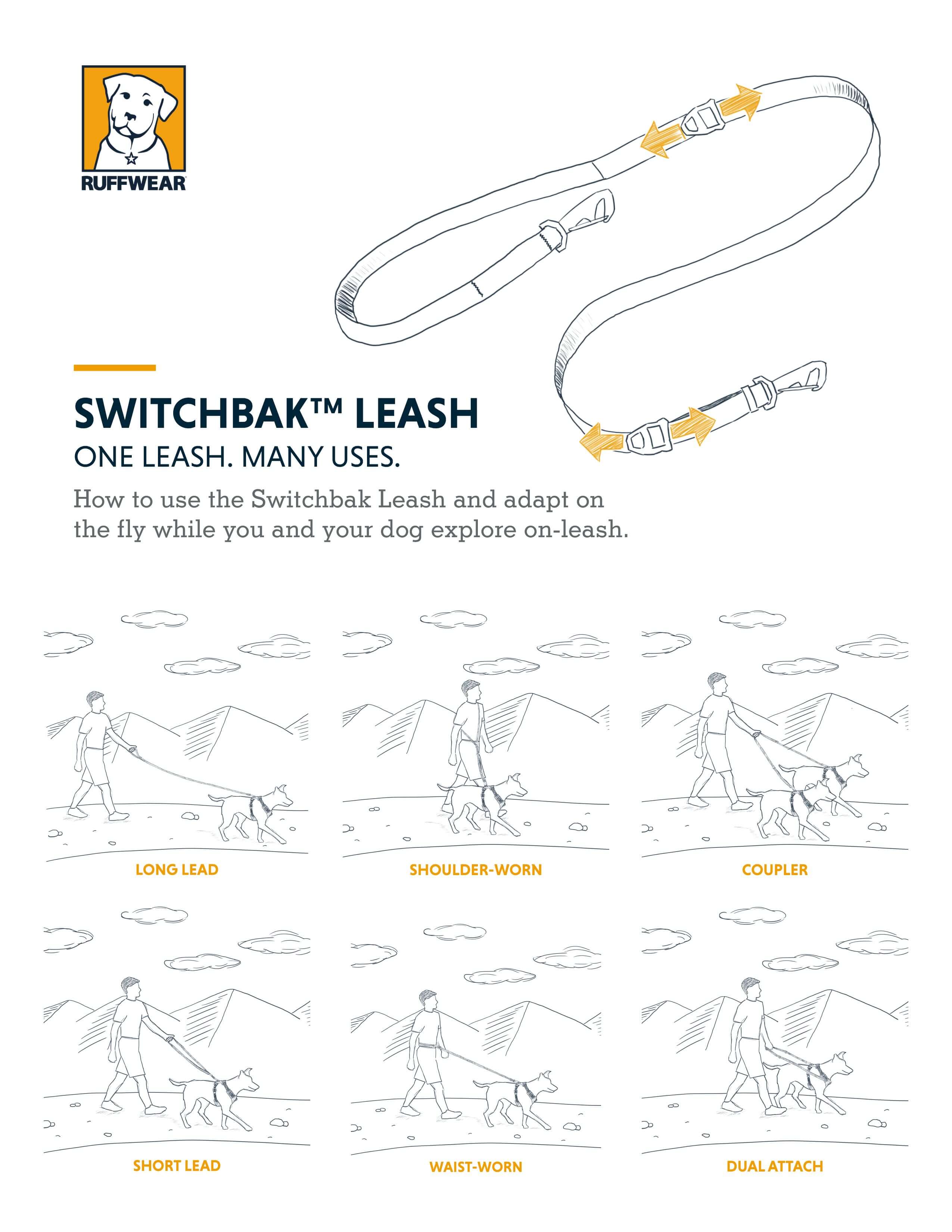 Ruffwear Switchbak™ Lightweight Multi-Function Dog Leash