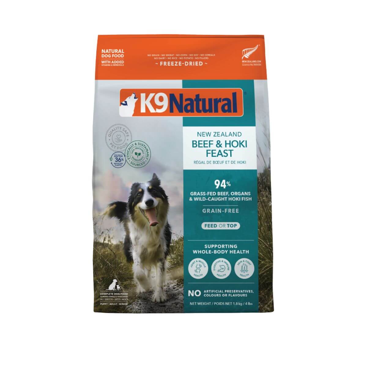 K9 Natural Freeze-dried Hoki & Beef Feast (500g/1.8kg/3.6kg)