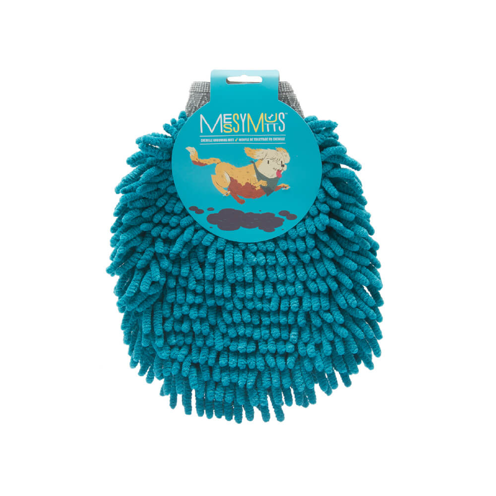 Messy Mutts Microfibre Grooming Mitt, Paw Cleaner