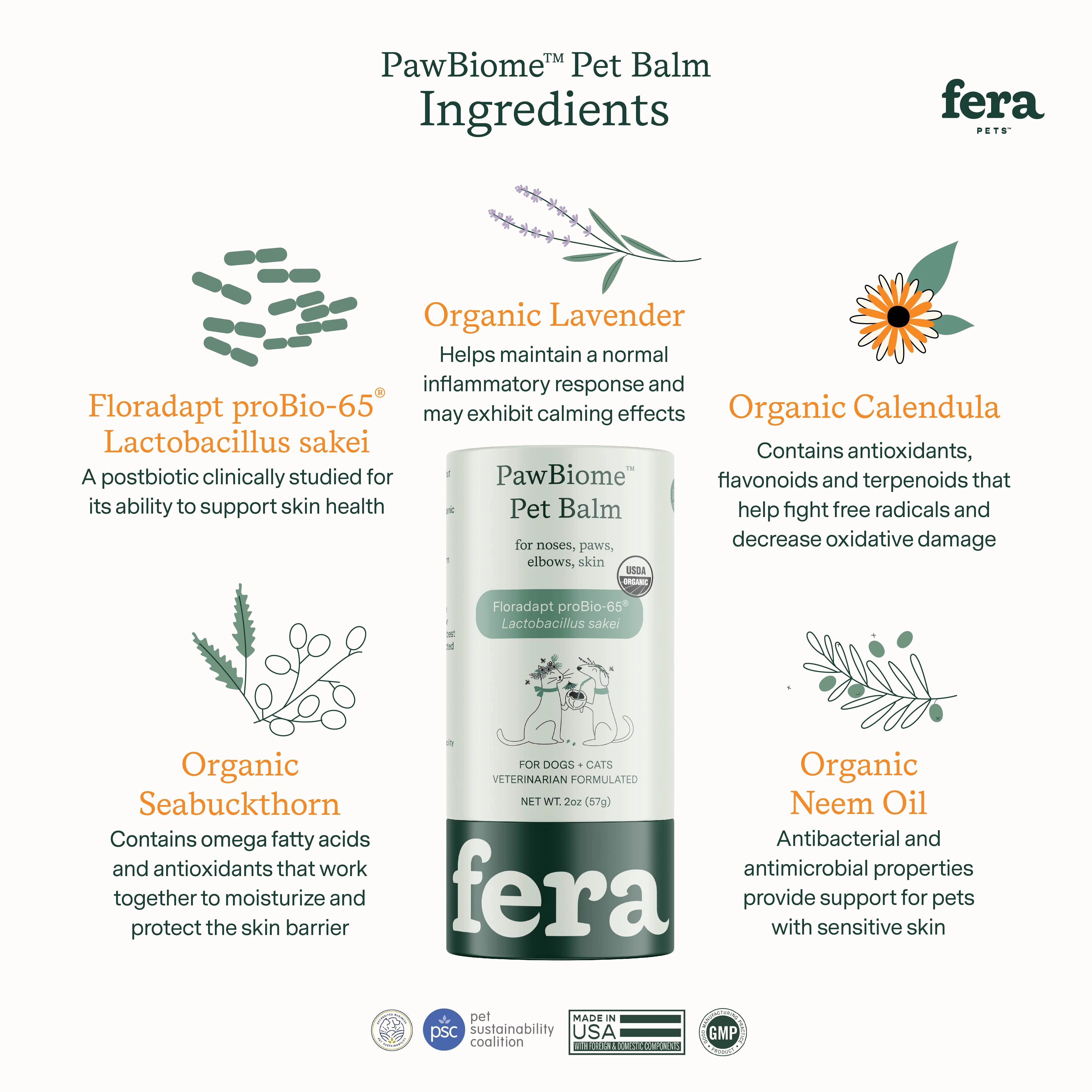 Fera Pets PawBiome® Pet Balm