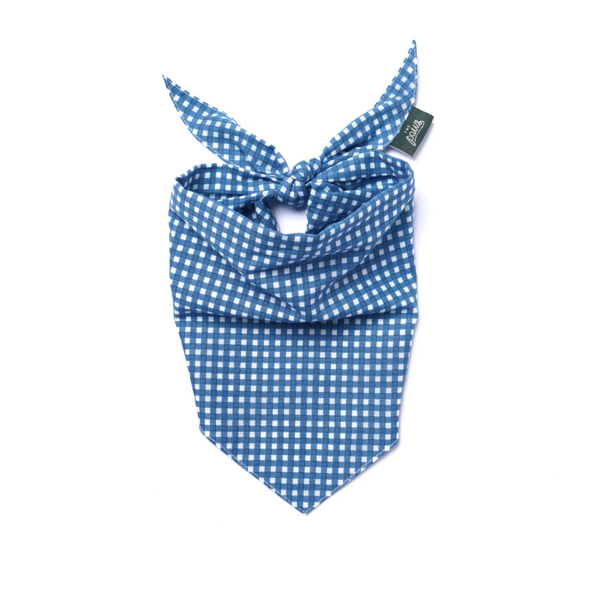 The Paws Bandana | Blue Gingham