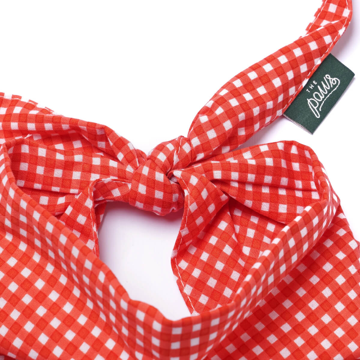The Paws Bandana | Red Gingham
