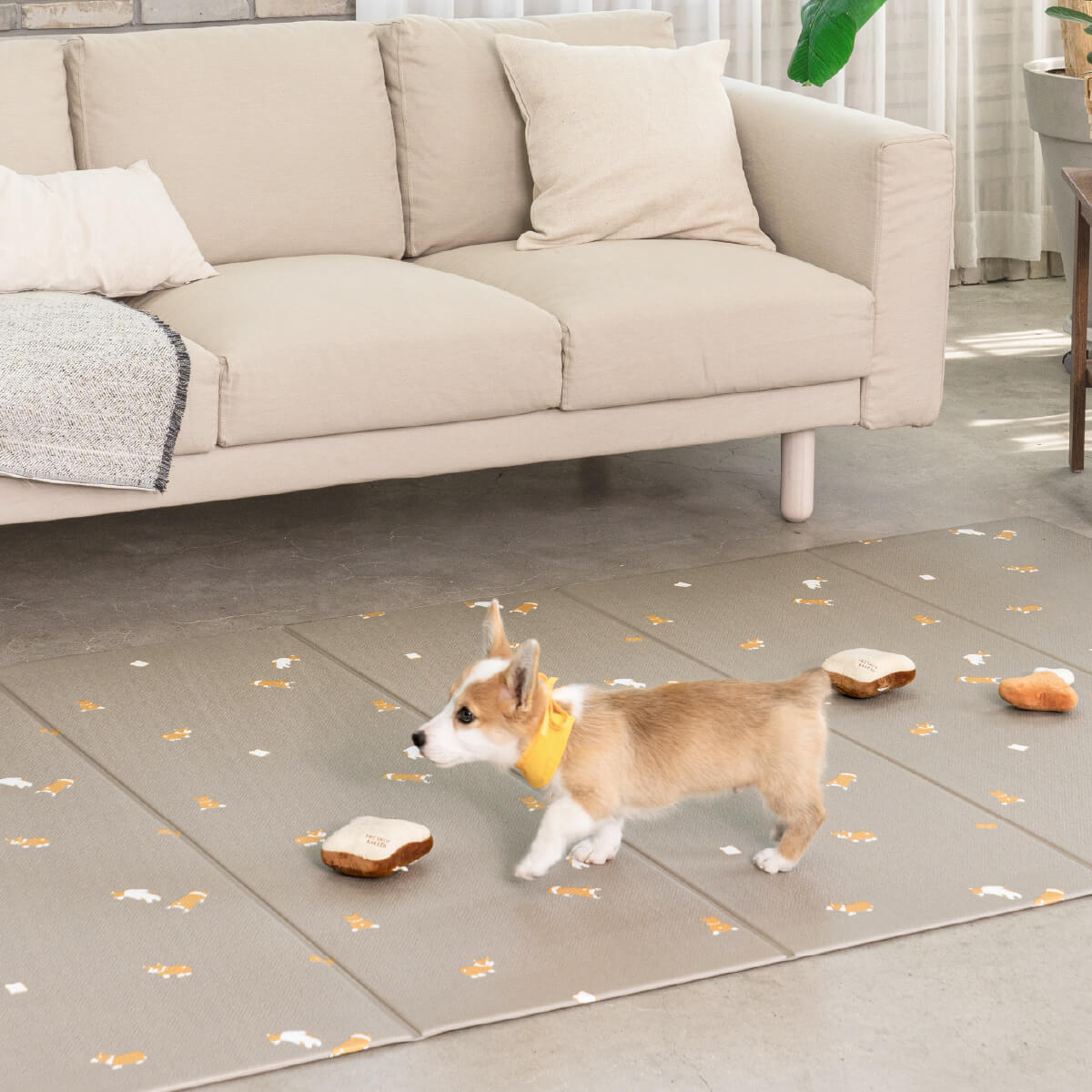 Pupping Pet Mat Folding Type Dog Breed Design